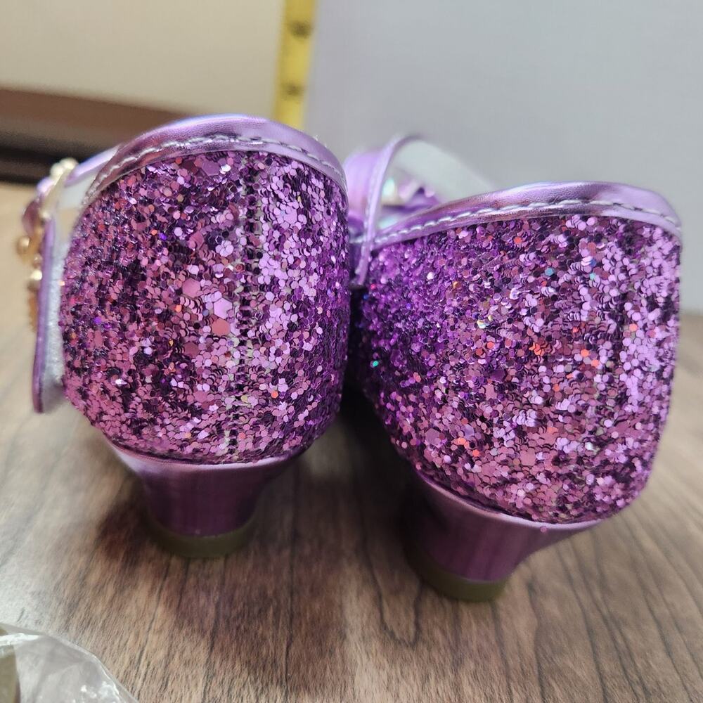 Little girls sparkley heels purple. RIDICULOUSLY cute! Size 10 - Picture 6 of 12